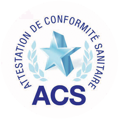 Logo ACS — attestation de conformité sanitaire pour l'eau potable